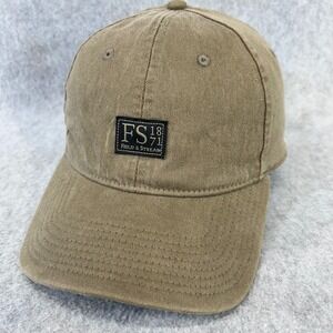 FS 1871 Mens Khaki Field & Stream Baseball Cap Hat Outdoor Twill M/L